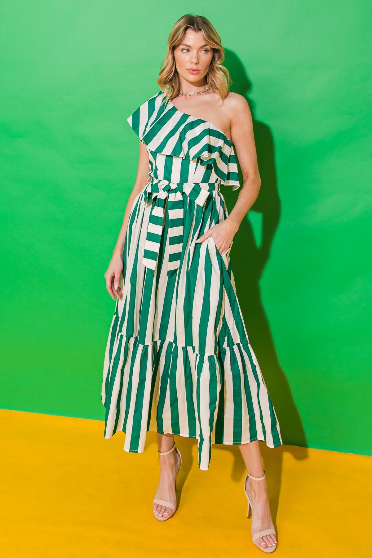 DAYS LIKE THESE POPLIN MIDI DRESS DAME BOHEME