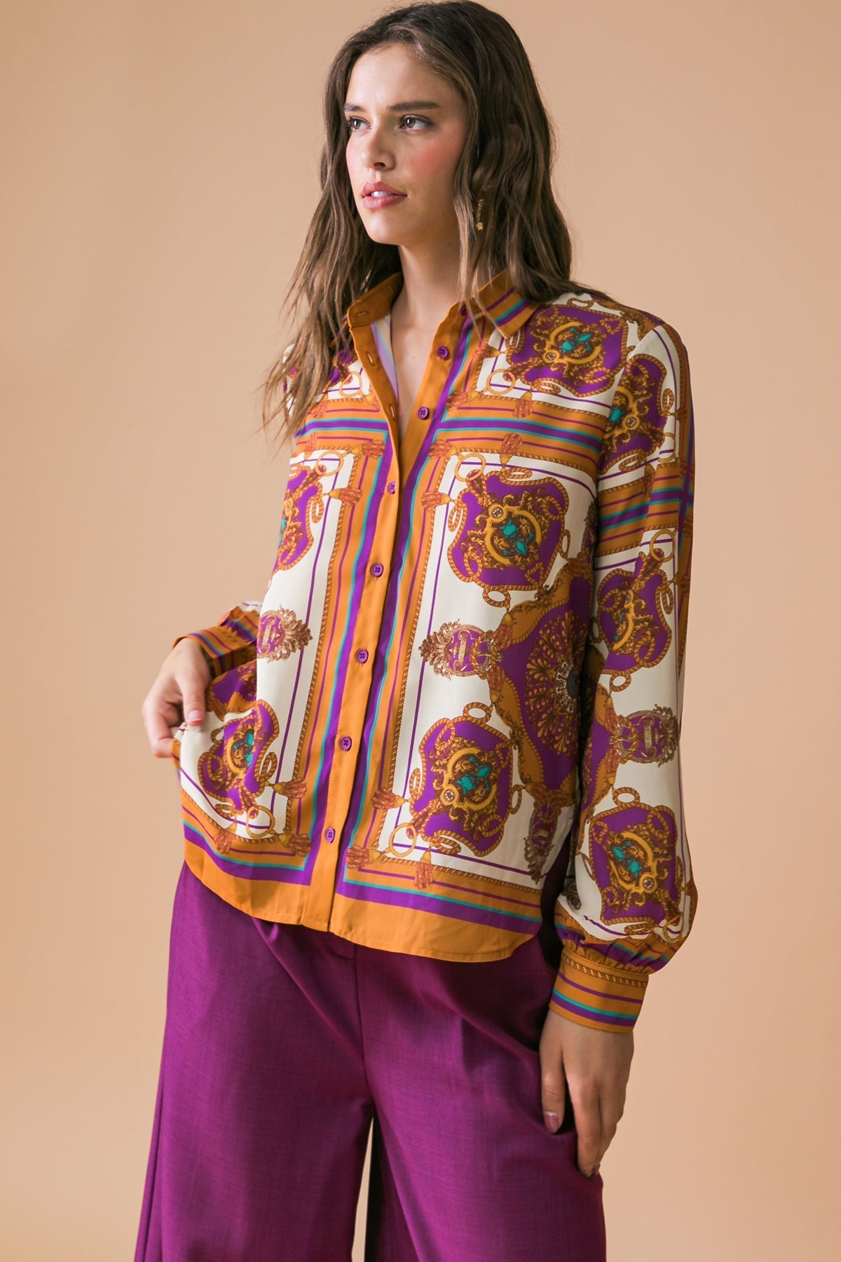 MAKE TODAY GREAT WOVEN TOP DAME BOHEME