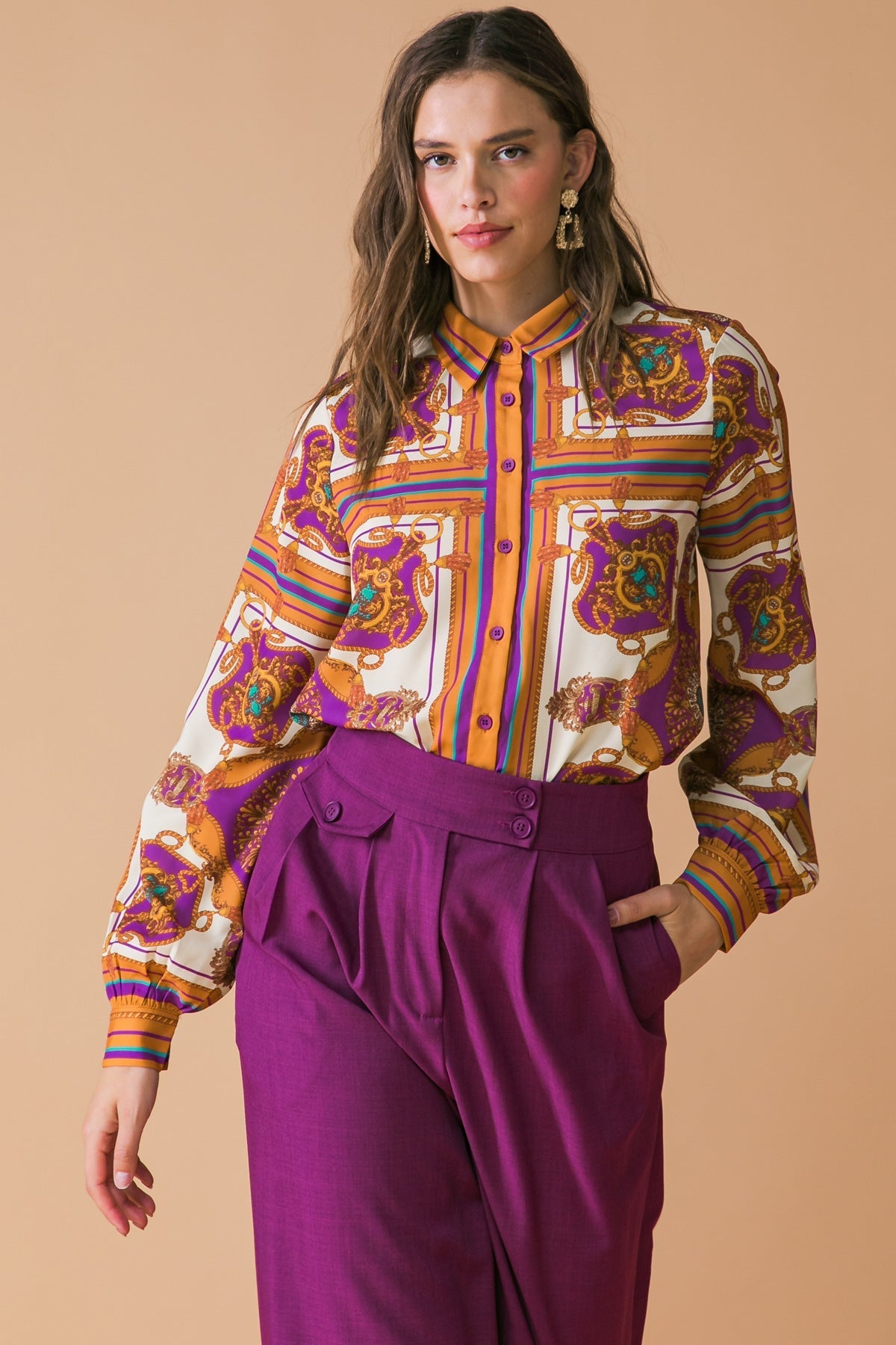 MAKE TODAY GREAT WOVEN TOP DAME BOHEME