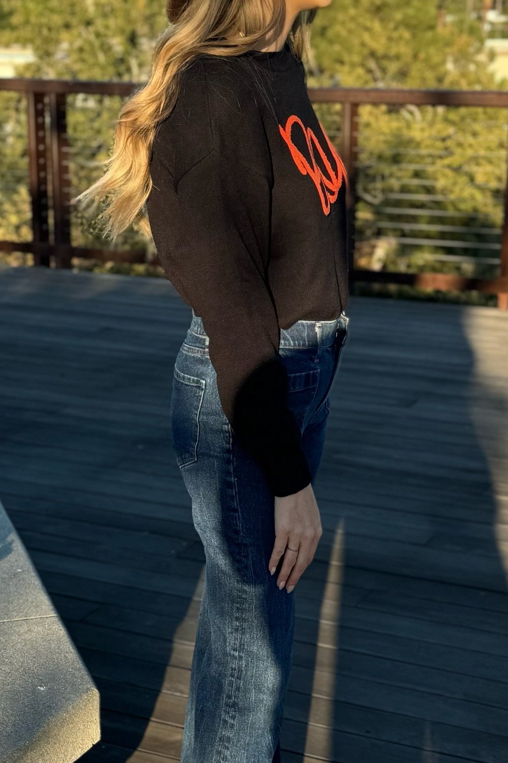 Boo Knitted Ribbed Sweater DAME BOHEME
