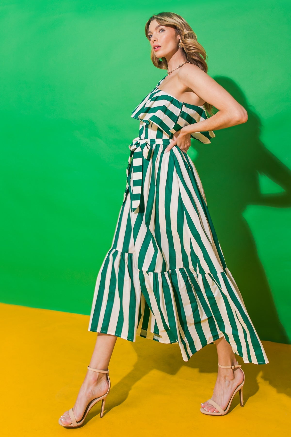 DAYS LIKE THESE POPLIN MIDI DRESS DAME BOHEME