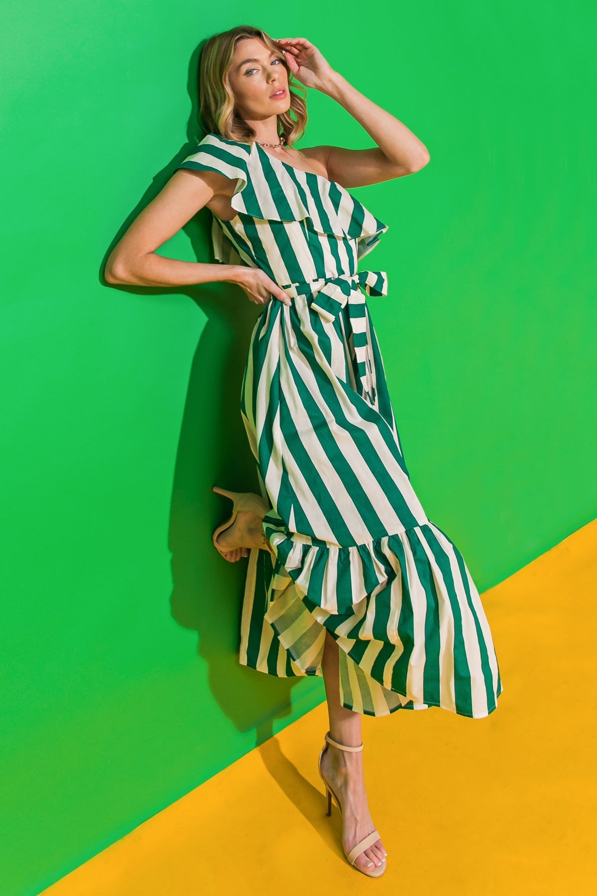 DAYS LIKE THESE POPLIN MIDI DRESS DAME BOHEME