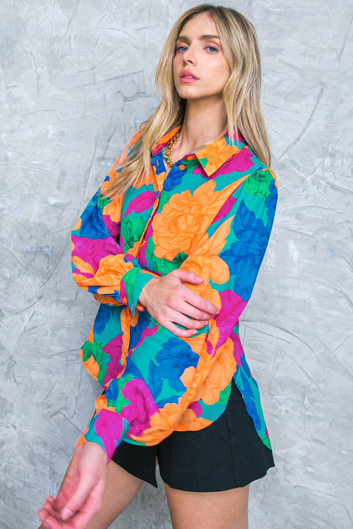 SOUL ON FIRE WOVEN TOP DAME BOHEME