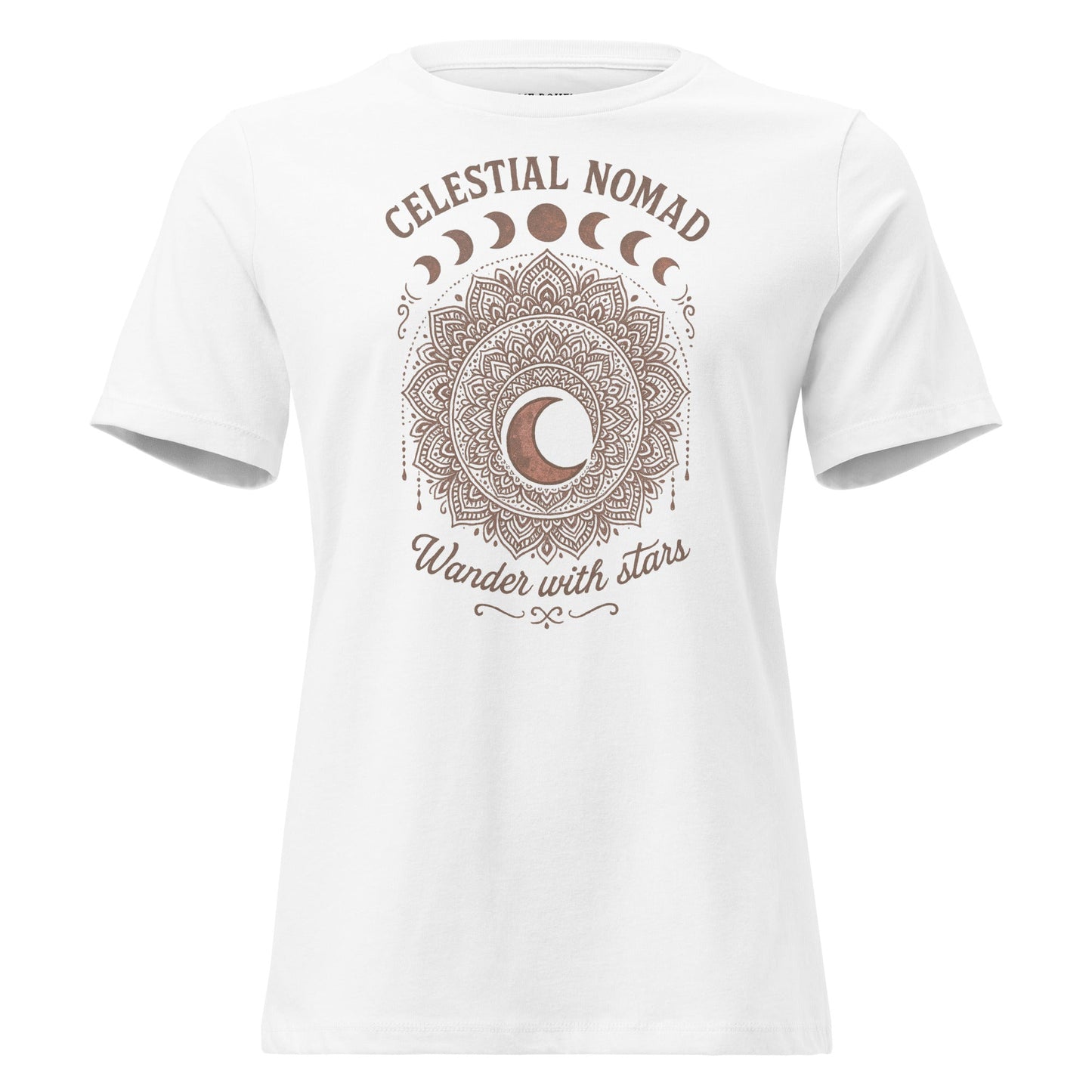 Celestial Nomad Vintage Bohemian Women's Graphic T-Shirt DAME BOHEME