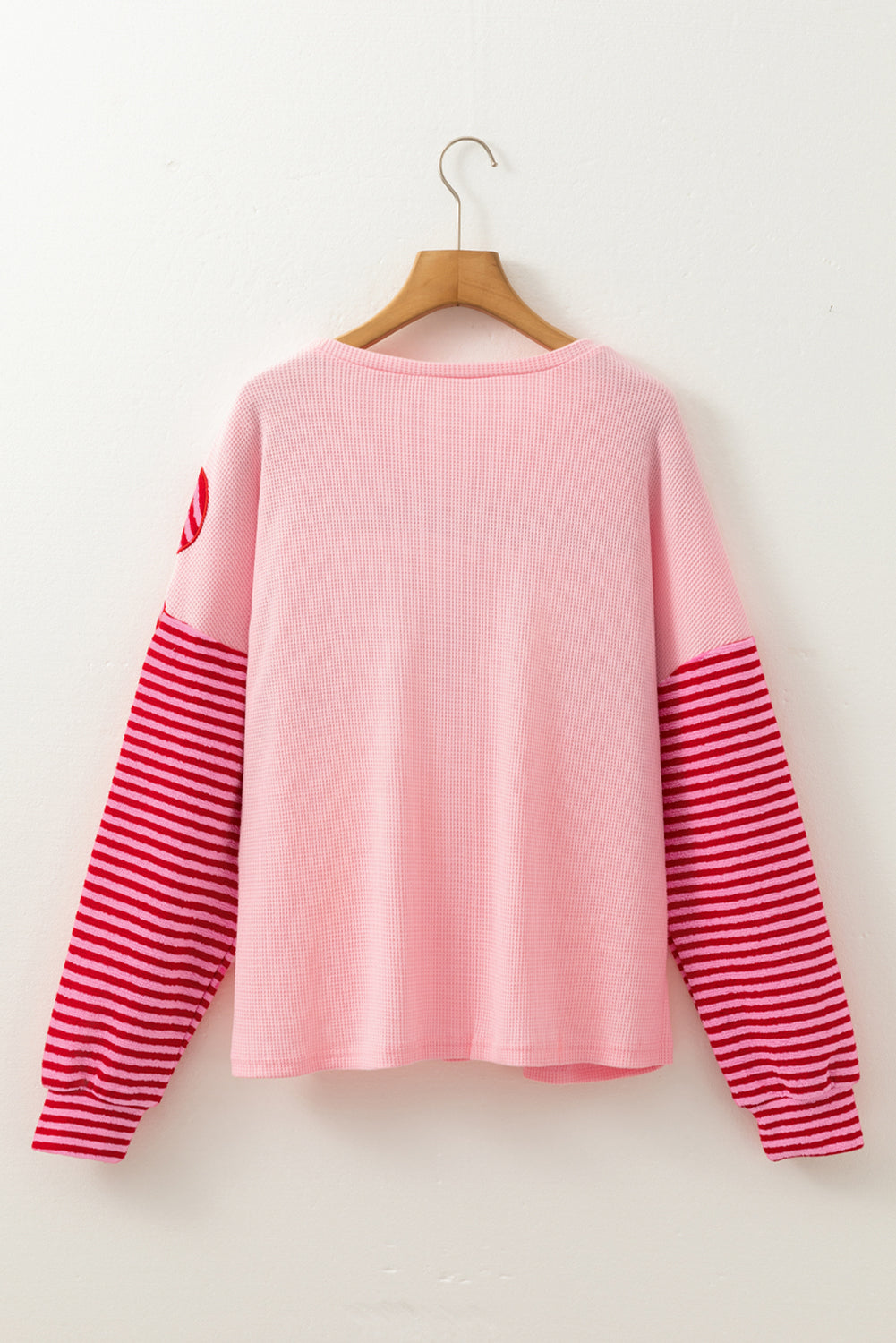 Emi Striped Sleeve Textured Top  DAME BOHEME