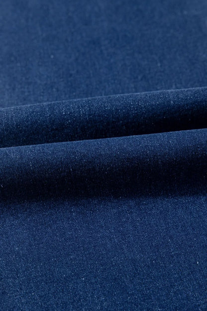 Center Seam Deep Wash Straight Jeans  DAME BOHEME