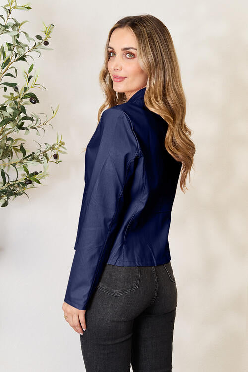 Women Classic Neck Zip-Up Jacket For Everyday Wear  DAME BOHEME