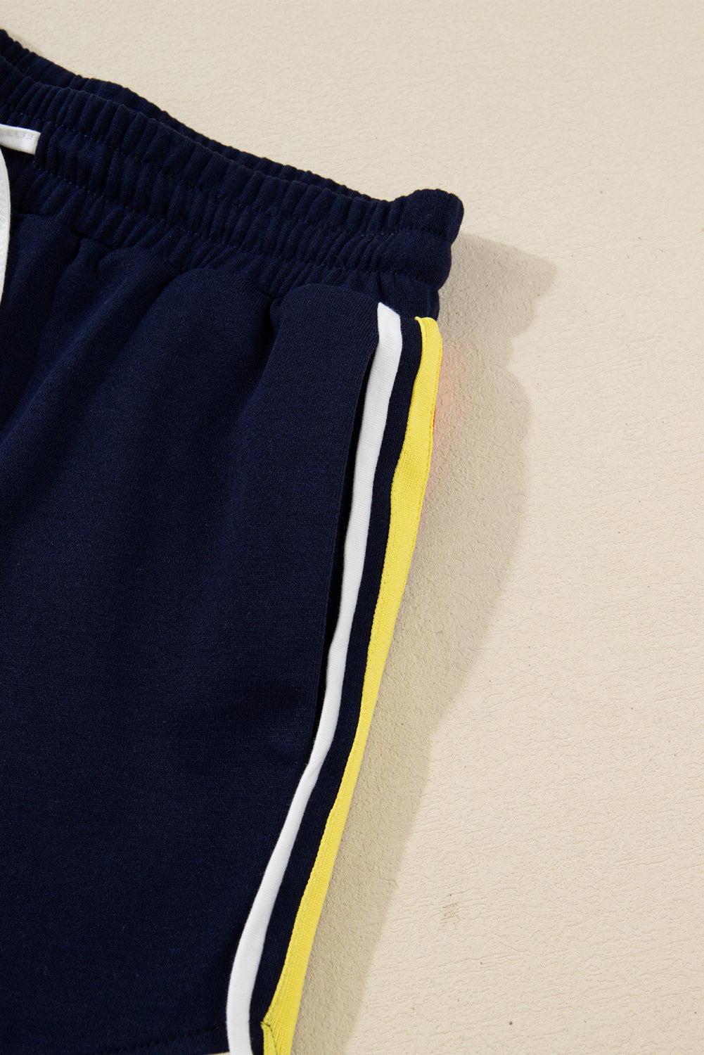 Bluing Colorful Striped Long Sleeve Pullover and Shorts Matching Set  DAME BOHEME