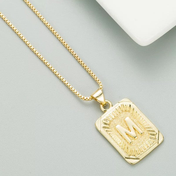 Classy Pendant Talia Initial Gold Letter Necklace Dani & Em