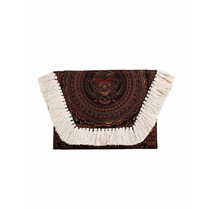 Embroidered Multi Tassel Envelope Clutch Bag - Thailand  DAME BOHEME