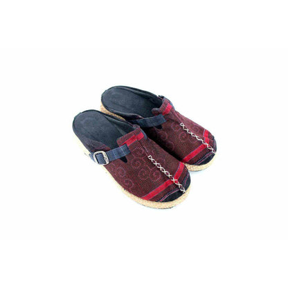 Vintage Hmong Textile Boho Upcycled Slip On Shoes - Thailand  DAME BOHEME