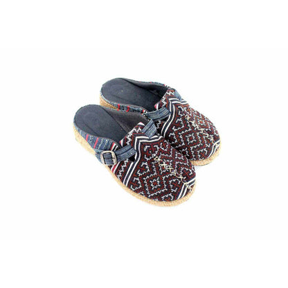 Vintage Hmong Textile Boho Upcycled Slip On Shoes - Thailand  DAME BOHEME