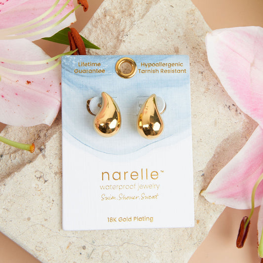 Narelle Waterproof Tear Drop Earrings  DAME BOHEME