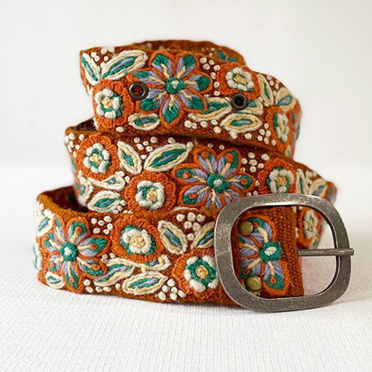 Desert Bloom Embroidered Belt  DAME BOHEME