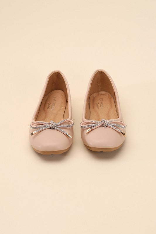 DOROTHY-77 Bow Ballet Flats Top Guy Footwear