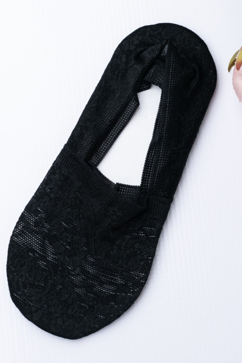 No-Slip Floral Lace Socks Aili's Corner