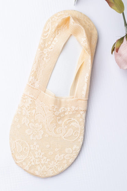 No-Slip Floral Lace Socks Aili's Corner