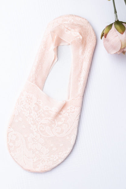 No-Slip Floral Lace Socks Aili's Corner