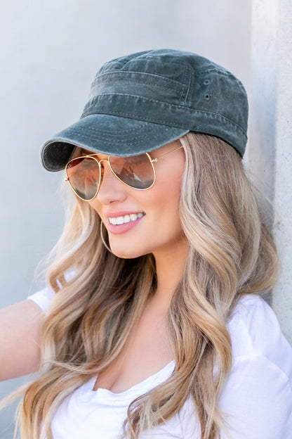 Distressed Cadet Hat Cap Aili's Corner