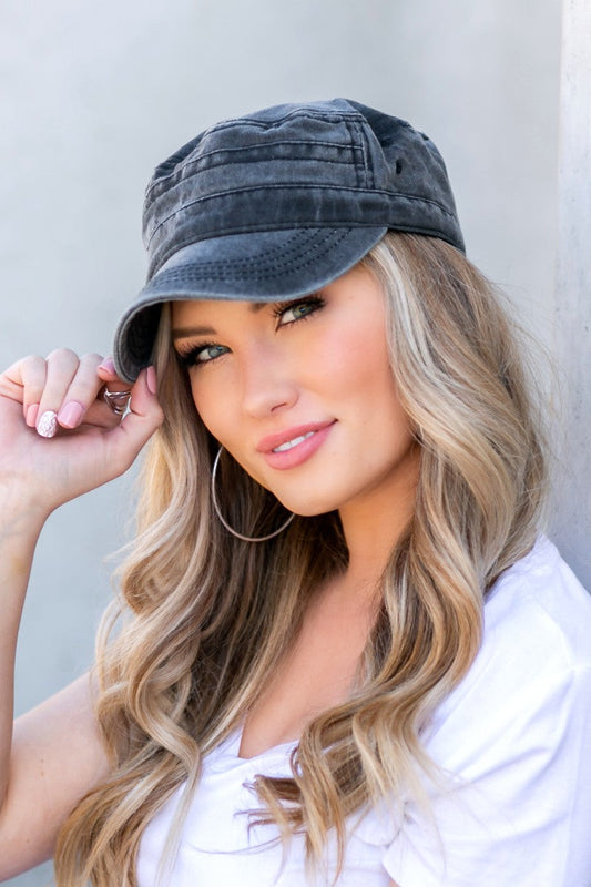 Distressed Cadet Hat Cap Aili's Corner