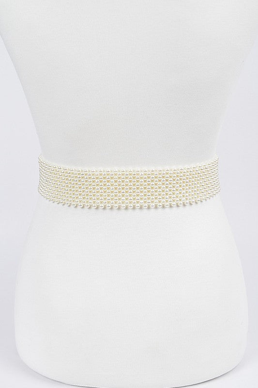 Pearl Beaded Iconic Fashion Belt Artini Accessories