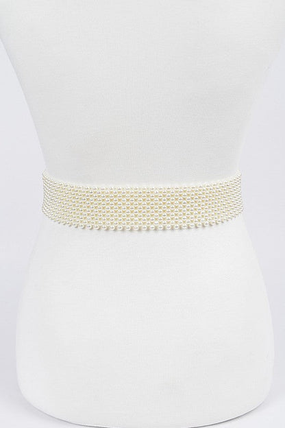 Pearl Beaded Iconic Fashion Belt Artini Accessories
