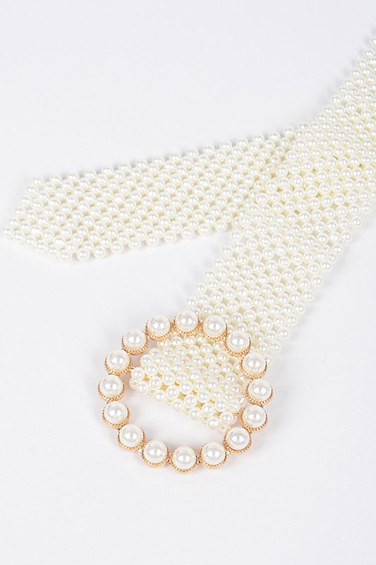 Pearl Beaded Iconic Fashion Belt Artini Accessories