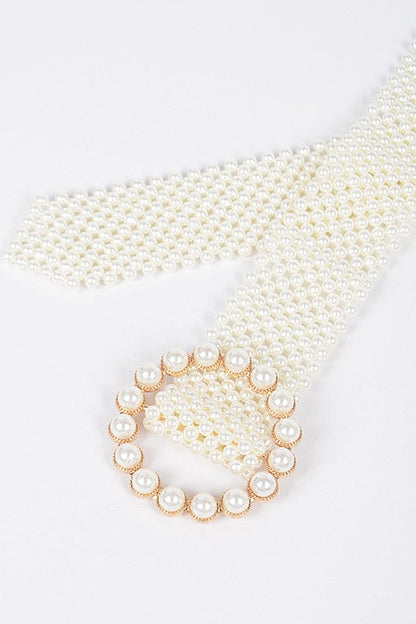 Pearl Beaded Iconic Fashion Belt Artini Accessories