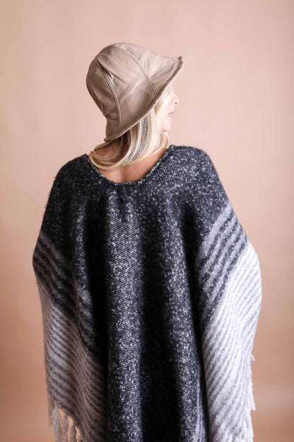 Sleek Modern Vegan Leather Bucket Hat Leto Accessories