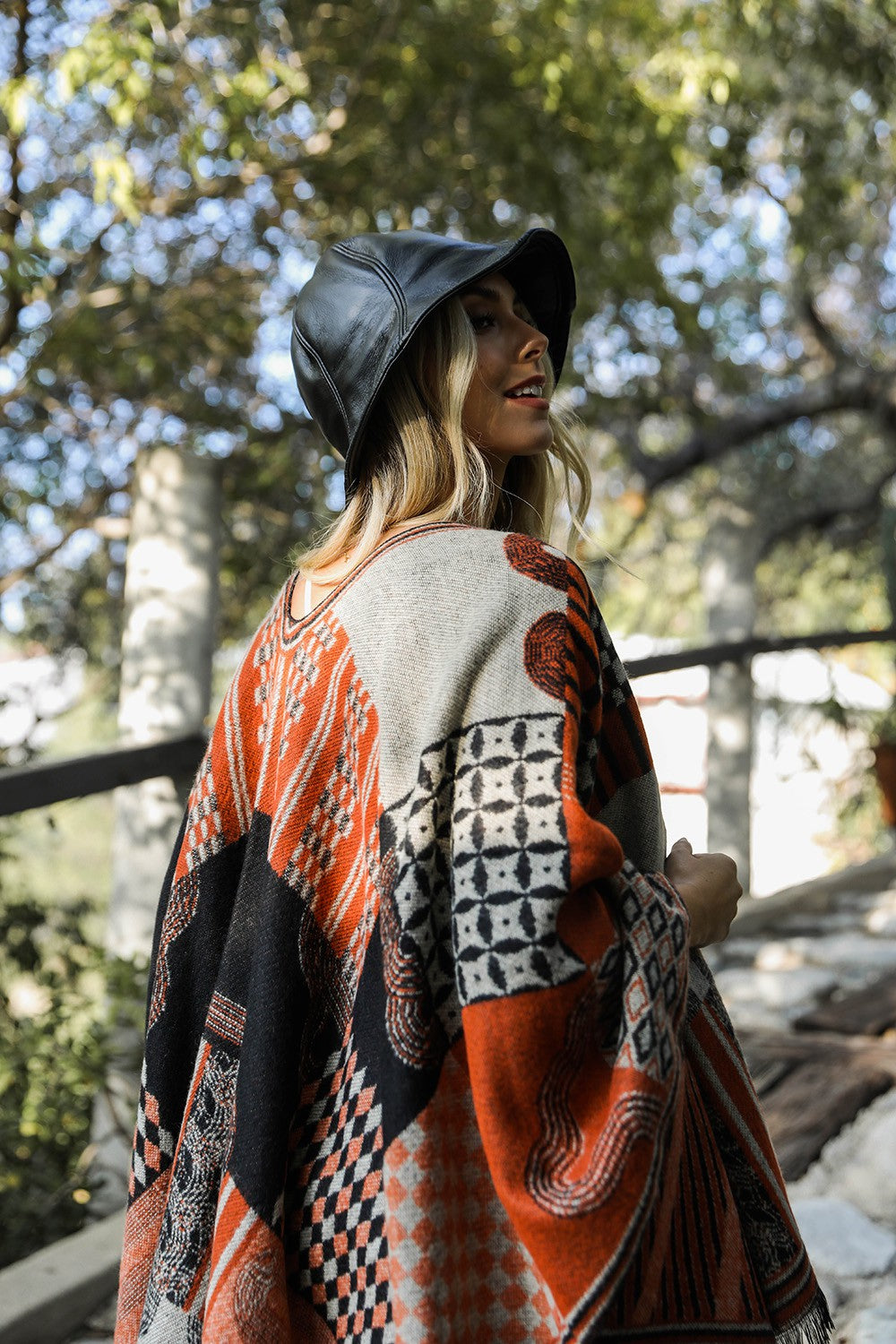 Sleek Modern Vegan Leather Bucket Hat Leto Accessories