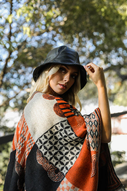 Sleek Modern Vegan Leather Bucket Hat Leto Accessories