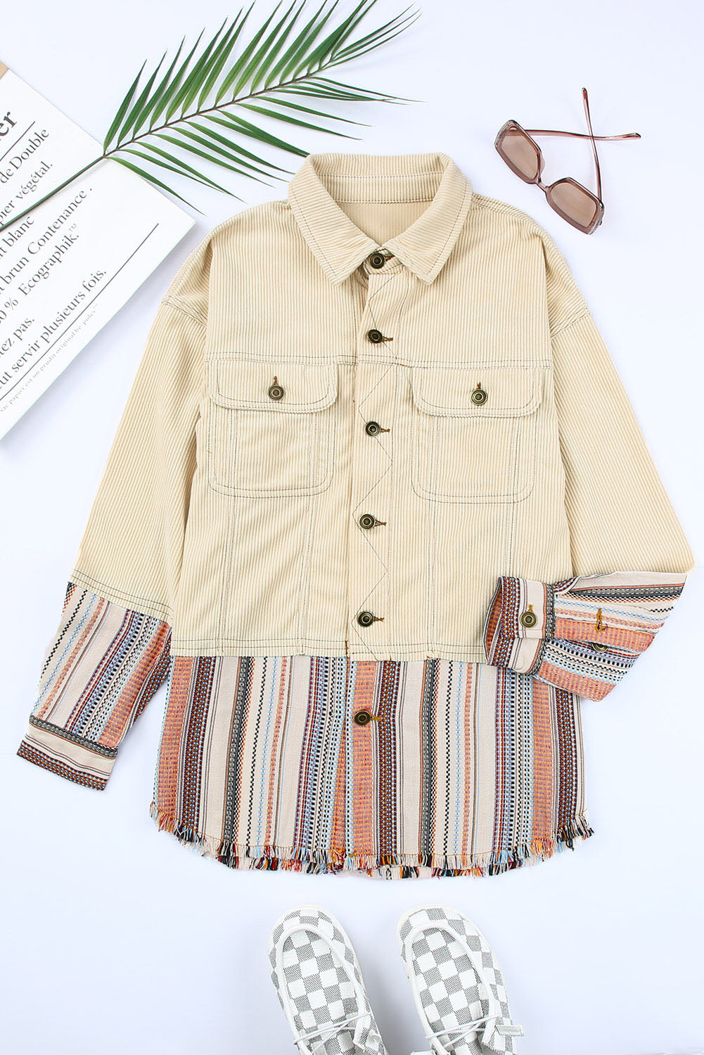 Lyla Button Up Corduroy Jacket  DAME BOHEME