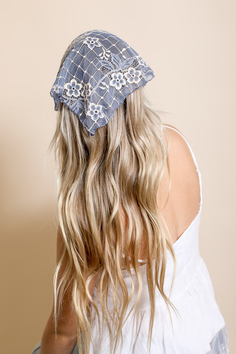 Bohemian Floral Lace Headscarf Leto Accessories