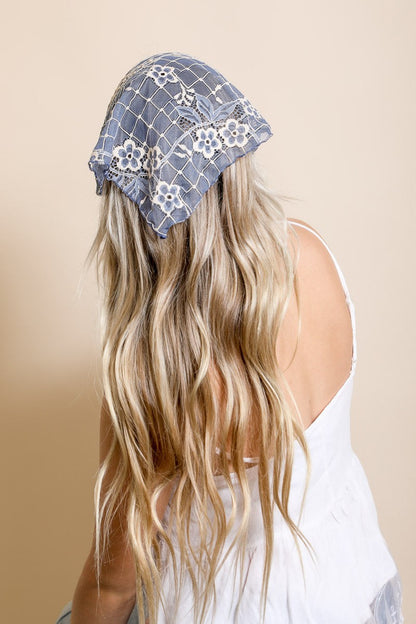 Bohemian Floral Lace Headscarf Leto Accessories