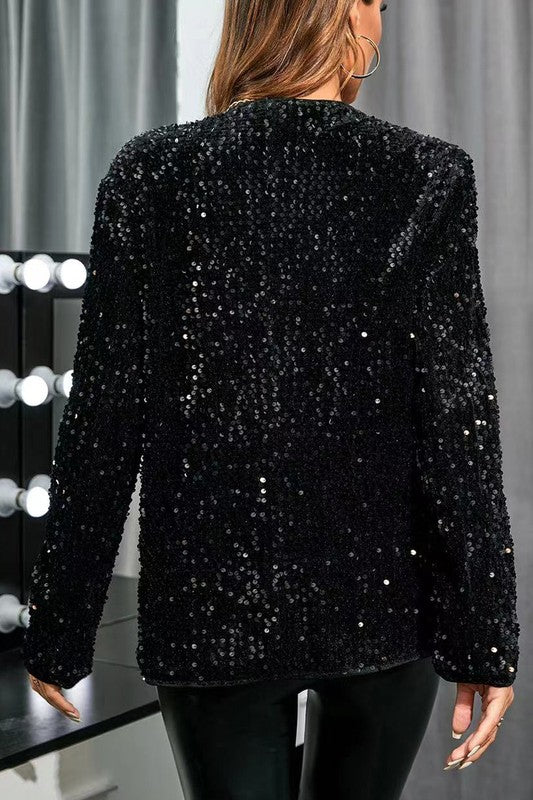 Classic Sequin Blazer