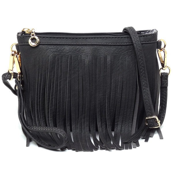 Western Fringe Clutch Cross Body Bag Fashion World