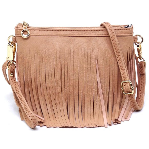 Western Fringe Clutch Cross Body Bag Fashion World