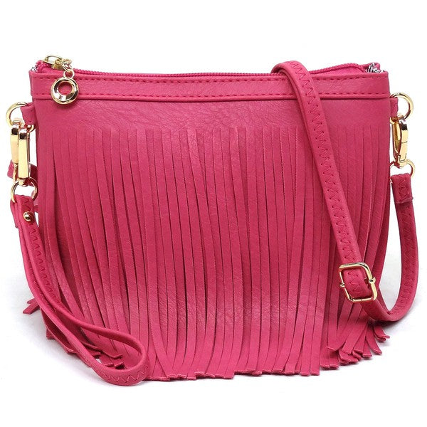 Western Fringe Clutch Cross Body Bag Fashion World