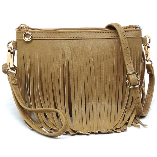 Western Fringe Clutch Cross Body Bag Fashion World