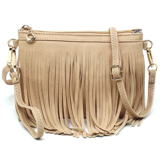 Western Fringe Clutch Cross Body Bag Fashion World