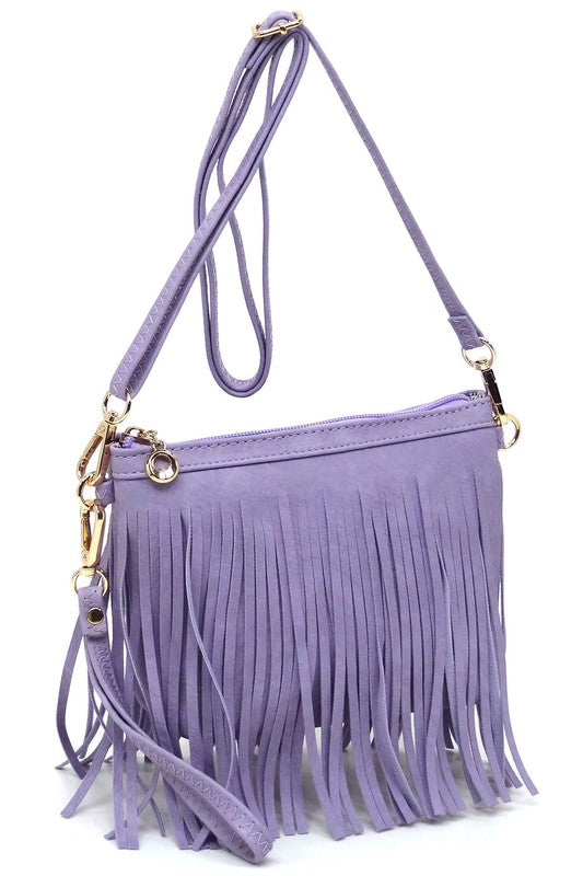 Western Fringe Clutch Cross Body Bag Fashion World