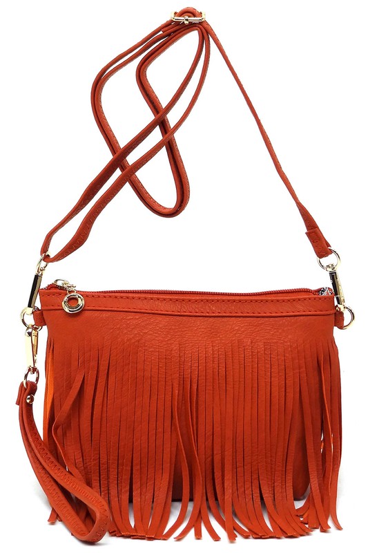 Western Fringe Clutch Cross Body Bag Fashion World