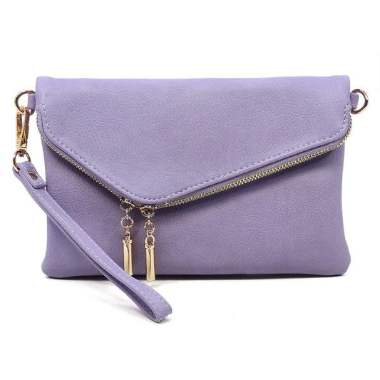 Fashion Envelope Foldover Faux Lether Clutch Fashion World