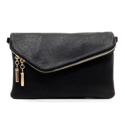 Fashion Envelope Foldover Faux Lether Clutch Fashion World