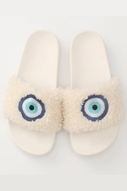 Novelty Sherpa Slides  DAME BOHEME