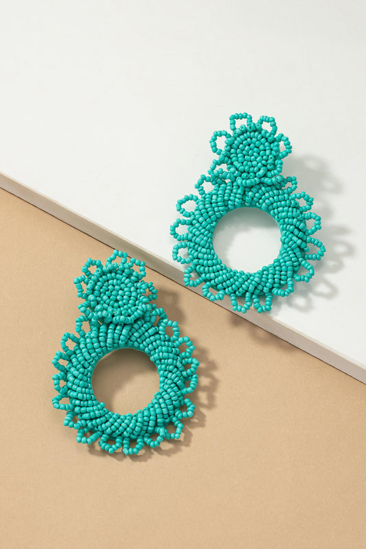 Handmade statement seed bead earrings  DAME BOHEME