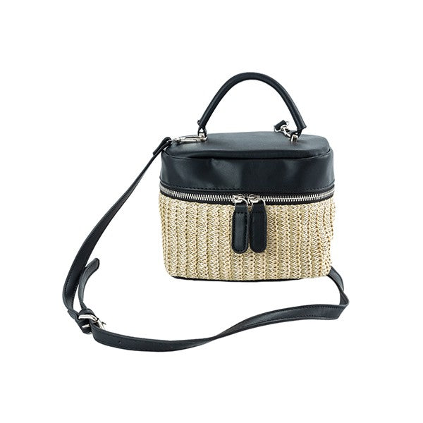 Woven Summer Crossbody Mini Picninc Bag Bella Chic