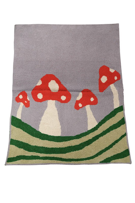 Double Sided Plush Bed Throw Novelty Cherry Blanket Miss Sparkling