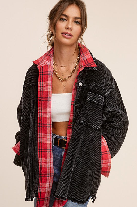 Daisy Oversized Corduroy Jacket