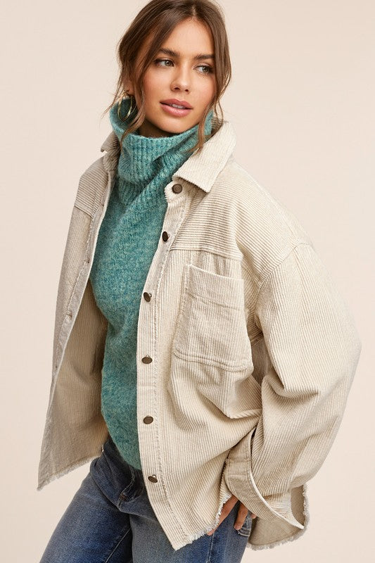 Daisy Oversized Corduroy Jacket